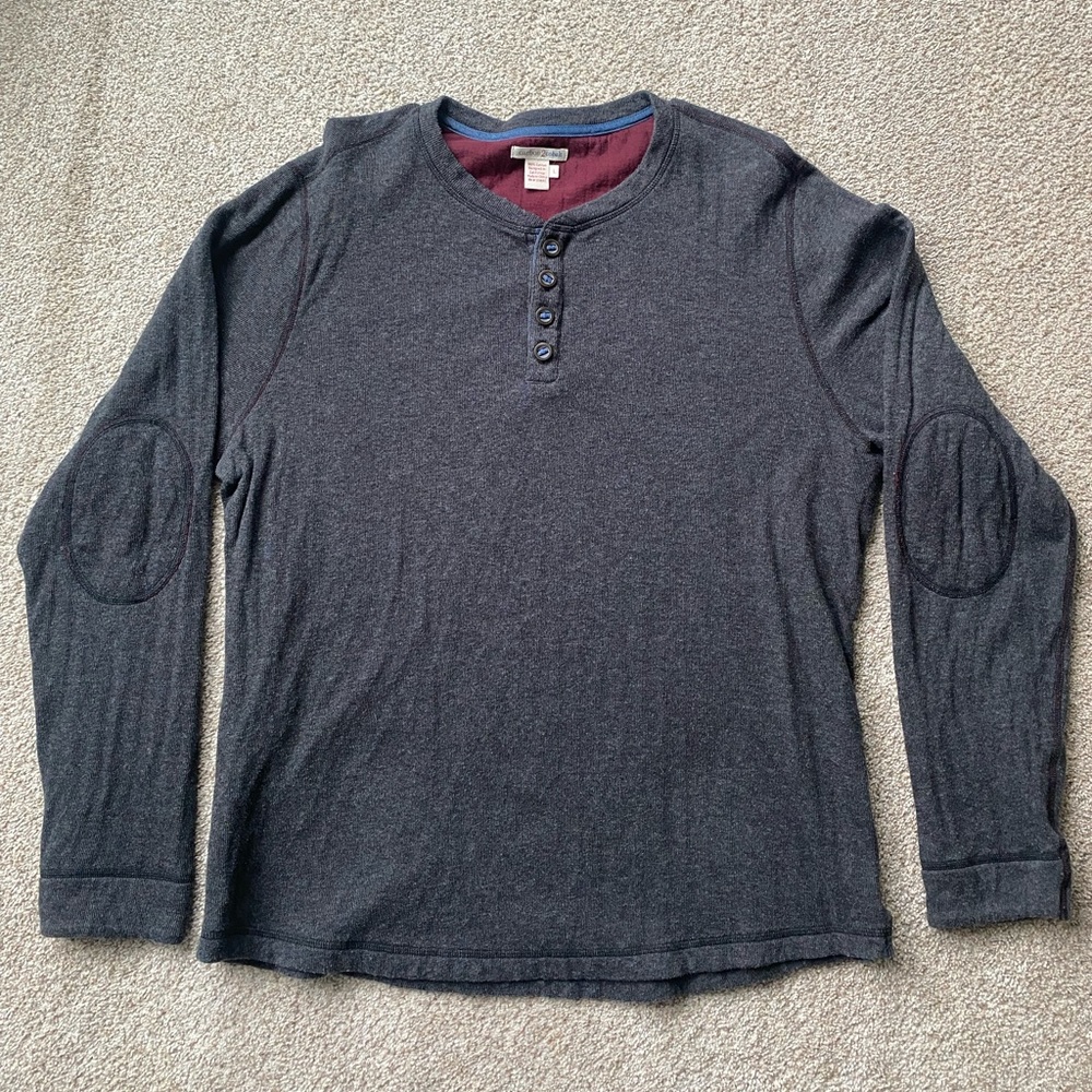 Carbon 2 Cobalt Long Sleeve Henley